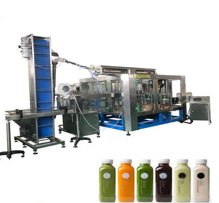 3 In 1 Konsantre Suyu Şişeleme Makinesi / Pet Şişe İçin Suyu Dolum Ekipmanları Tedarikçi