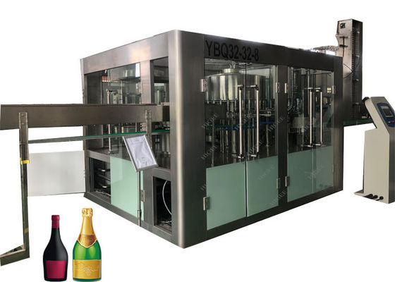 PLC Kontrol Gazlı Meşrubat Dolum Makinesi / Saf Su Dolum Ve Kapama Makinesi Tedarikçi